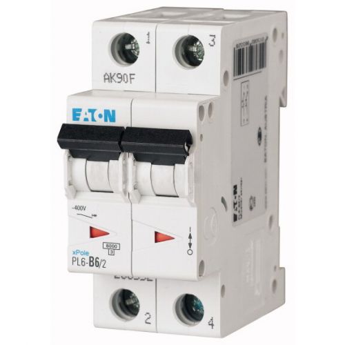 Автоматический выключатель Eaton (Moeller) PL6-C6/2 (286564) - фото 1