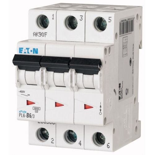 Автоматический выключатель Eaton (Moeller) PL6-C6/3 (286598) - фото 1