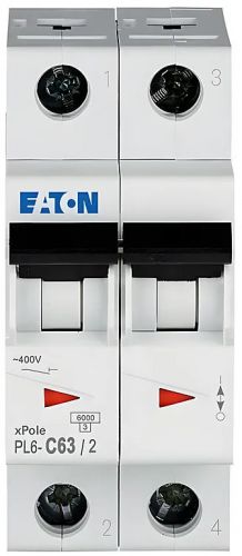 Автоматический выключатель Eaton (Moeller) PL6-C63/2 (286573) - фото 5