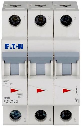 Автоматический выключатель Eaton (Moeller) PL7-C16/3 (263409) - фото 3