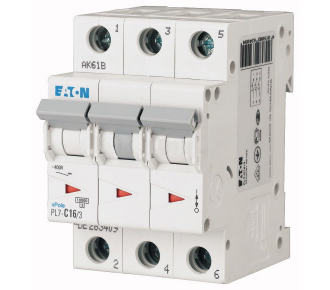 Автоматичний вимикач Eaton (Moeller) PL7-C16 / 3 (263409)