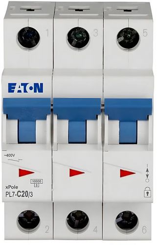 Автоматический выключатель Eaton (Moeller) PL7-C20/3 (263410) - фото 4
