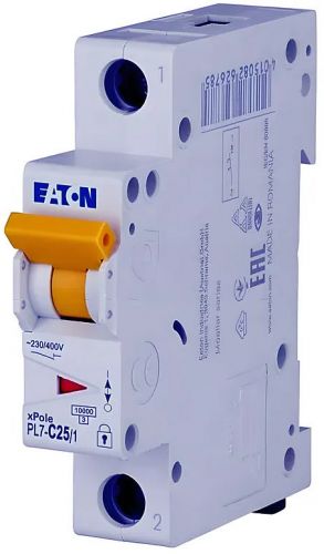 Автоматический выключатель Eaton (Moeller) PL7-C25/1 (262706) - фото 1