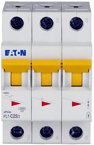 Автоматический выключатель Eaton (Moeller) PL7-C25/3 (263411) - фото 5