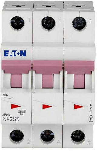 Автоматический выключатель Eaton (Moeller) PL7-C32/3 (263412) - фото 4