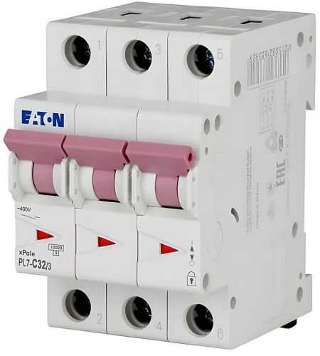 Автоматический выключатель Eaton (Moeller) PL7-C32/3 (263412) - фото 1