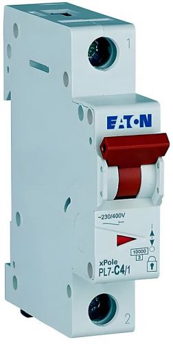 Автоматический выключатель Eaton (Moeller) PL7-C4/1 (262700) - фото 6
