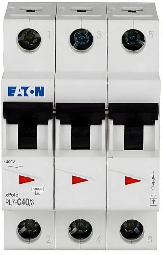 Автоматический выключатель Eaton (Moeller) PL7-C40/3 (263413) - фото 2