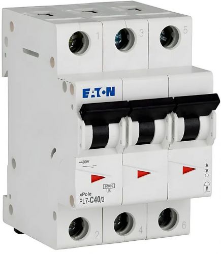 Автоматический выключатель Eaton (Moeller) PL7-C40/3 (263413) - фото 6