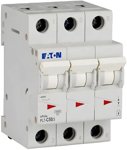 Автоматический выключатель Eaton (Moeller) PL7-C50/3 (263414) - фото 3