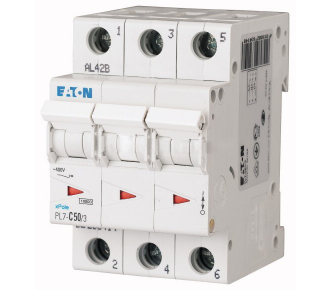 Автоматичний вимикач Eaton (Moeller) PL7-C50 / 3 (263414)