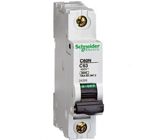 Автоматичний вимикач Schneider Electric iC60N 1P 6A хар-ка C 6кА