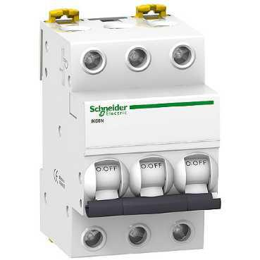 Автоматический выключатель Schneider Electric iK60 3P 20A хар-ка C 6кА - фото 1