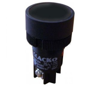 Кнопка "Старт" АсКо XB2-EA125 потайна без фіксації 1р+1з чорна (A0140010035)