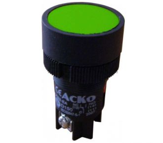 Кнопка "Старт" АсКо XB2-EA131 потайна без фіксації 1р зелена (A0140010033)