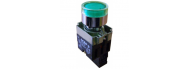 Кнопка с подсветкой АсКо XB2-BW3371 220/250В зеленая (A0140010021) - фото 1