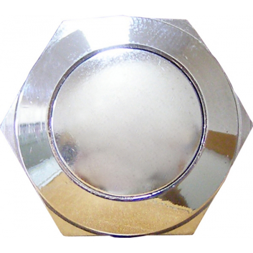Кнопка металлическая АсКо YL213-05 1А 230/400В - фото 1