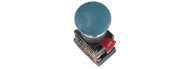 Кнопка ИЭК AEА-22 синий D22мм 1з+1р (BBG30-AEA-K07) - фото 1
