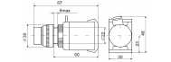 Кнопка ИЭК ABLFP-22 желтый D22мм неон 240В 1з+1р (BBT20-ABLFP-K05) - фото 2