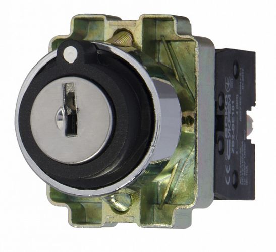 Кнопка поворотная с ключом АсКо XB2-BG03 1р+1з (A0140010008) - фото 3