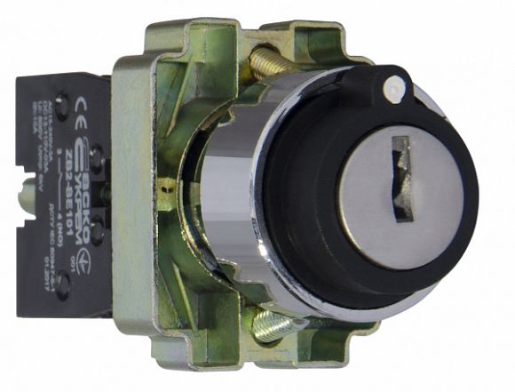 Кнопка поворотная с ключом АсКо XB2-BG03 1р+1з (A0140010008) - фото 2