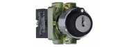 Кнопка поворотная с ключом АсКо XB2-BG03 1р+1з (A0140010008) - фото 2