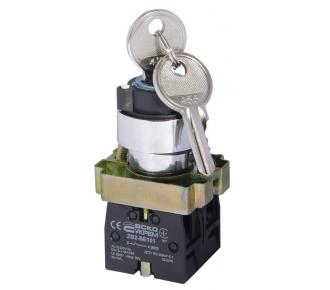 Кнопка поворотна з ключем АсКо XB2-BG03 1р +1