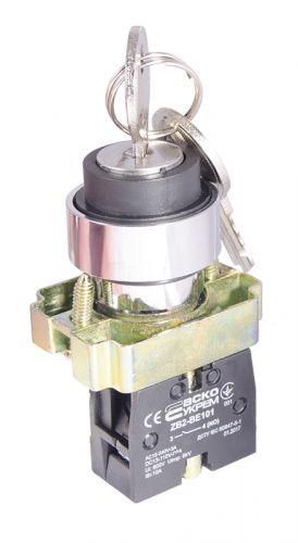 Кнопка поворотная с ключом АсКо XB2-BG21 1р (A0140010009) - фото 2