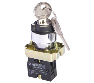 Кнопка поворотна з ключем АсКо XB2-BG41 1р