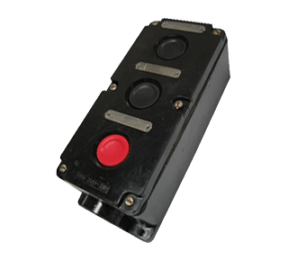 Пост 3-х кнопочный ПКУ-36 3 красный в корпусе 10А 660В