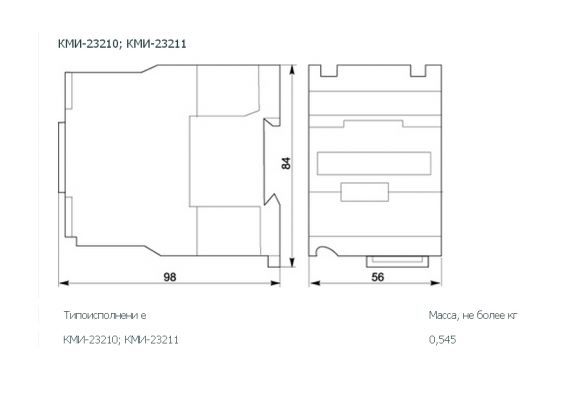 Контактор ИЭК КМИ-23211 32А 110В/АС3 1р (KKM21-032-110-01) - фото 2