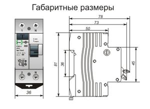 Реле защитного выключения ПРОМФАКТОР РЗВ-2 2P 40/0,03 ECO - фото 2