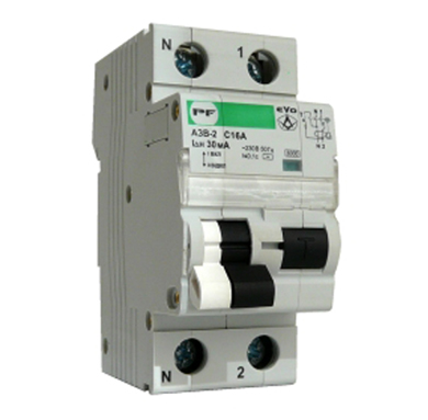 Автоматичний вимикач захисного відключення ПРОМФАКТОР АЗВ-2 EVO 1Р N С40А / 0,03А - фото 1