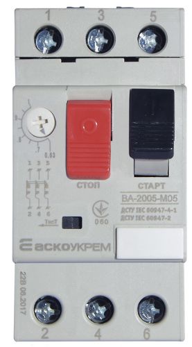 Автоматический выключатель Аско УкрЕМ ВА-2005 М05 (A0010050017) - фото 1