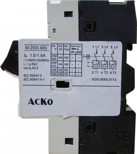 Автоматический выключатель Аско УкрЕМ ВА-2005 М06 (A0010050001) - фото 3