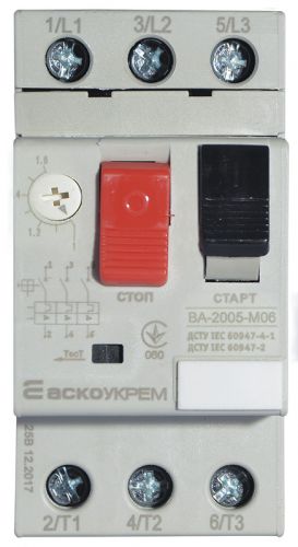 Автоматический выключатель Аско УкрЕМ ВА-2005 М06 (A0010050001) - фото 1
