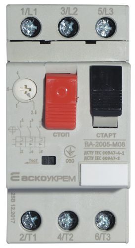 Автоматический выключатель Аско УкрЕМ ВА-2005 М08 (A0010050003) - фото 1