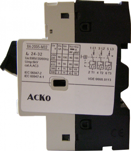 Автоматический выключатель Аско УкрЕМ ВА-2005 М32 (A0010050018) - фото 3