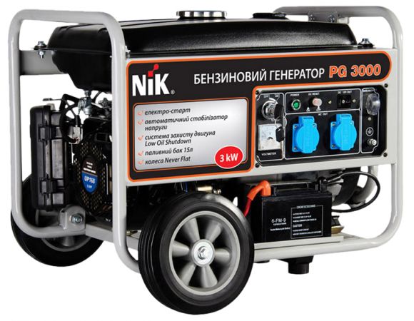 Генератор бензиновый NIK PG3000 - фото 1
