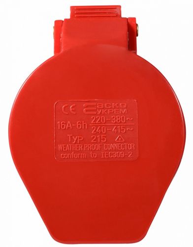 Гнездо переносное Аско ГП 16А/5 3Р+N+РЕ (215) (A0080020003) - фото 4