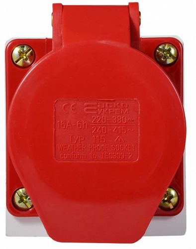 Гнездо стационарное Аско ГC 16А/5 3Р+N+РЕ (115) (A0080040003) - фото 4