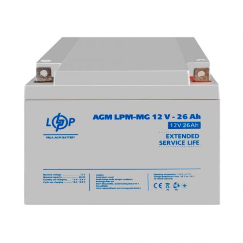 Акумуляторна батарея LogicPower LPM-MG 26 - фото 4