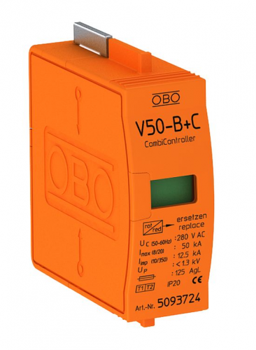 Разрядник комбинированый OBO Bettermann V 50-B+C/0-280 (5093724) - фото 1