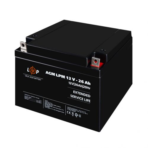 Аккумуляторная батарея LogicPower  LPM12-26 Ah - фото 2