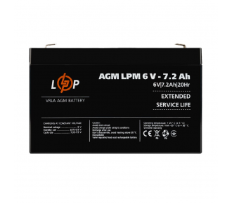 Аккумуляторная батарея LogicPower LPM6-7.2 AH