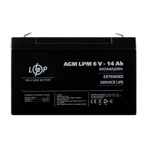 Аккумуляторная батарея LogicPower LPM6-14 AH - фото 1