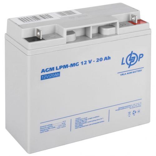 Аккумуляторная батарея  LogicPower LPM-MG 12V 20AH - фото 2