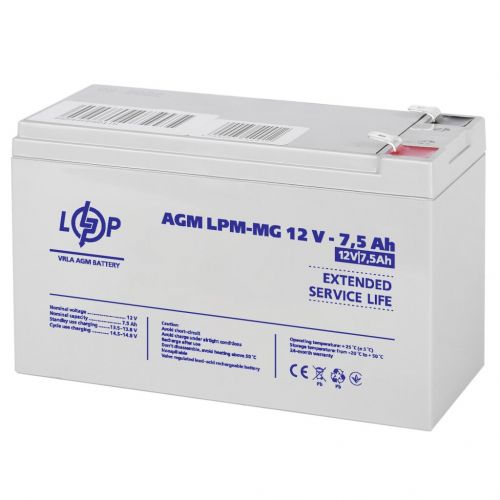 Аккумуляторная батарея  LogicPower LPM-MG 12V 7,5AH - фото 3