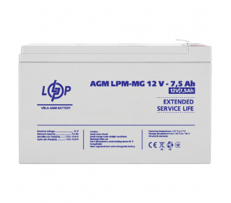 Акумуляторна батарея LogicPower LPM-MG 12V 7,5AH