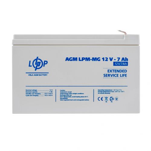 Аккумуляторная батарея  LogicPower LPM-MG 12V 7AH - фото 1
